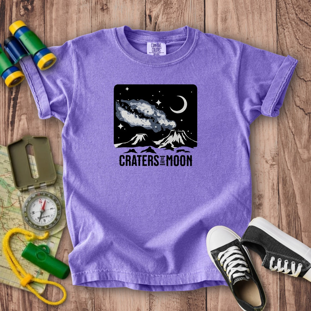 Craters of the Moon at Night Kids Cotton T-Shirt