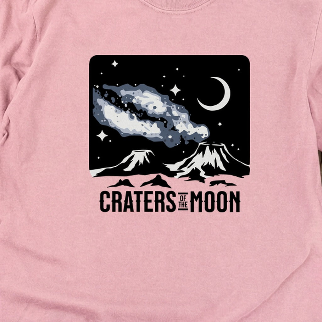 Craters of the Moon at Night Cotton Long Sleeve