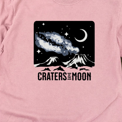 Craters of the Moon at Night Cotton Long Sleeve
