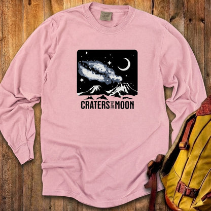 Craters of the Moon at Night Cotton Long Sleeve