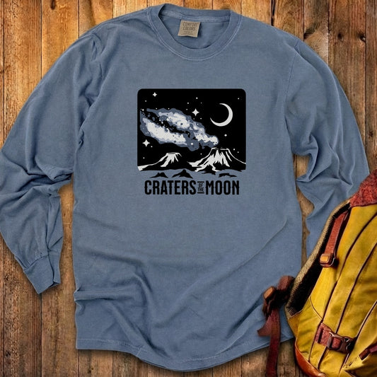 Craters of the Moon at Night Cotton Long Sleeve