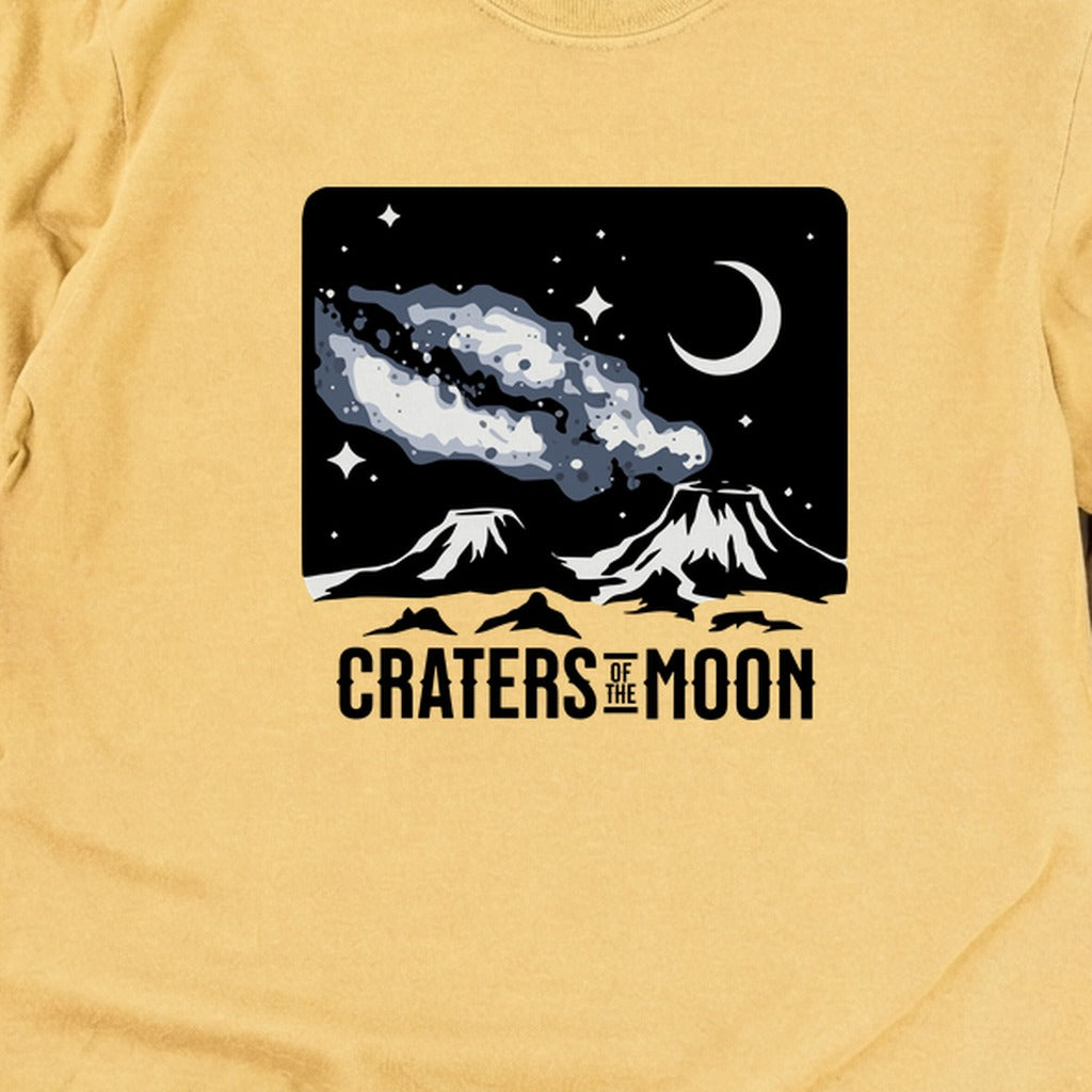 Craters of the Moon at Night Cotton Long Sleeve