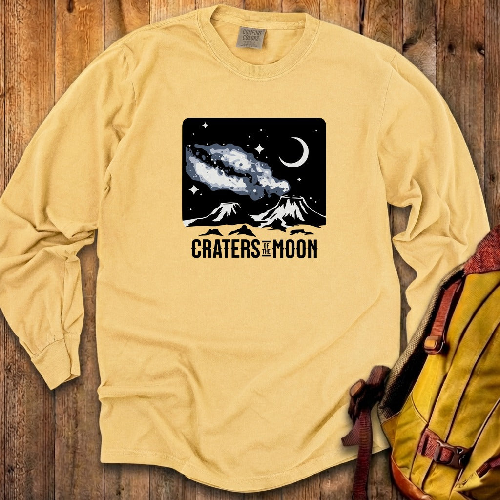 Craters of the Moon at Night Cotton Long Sleeve