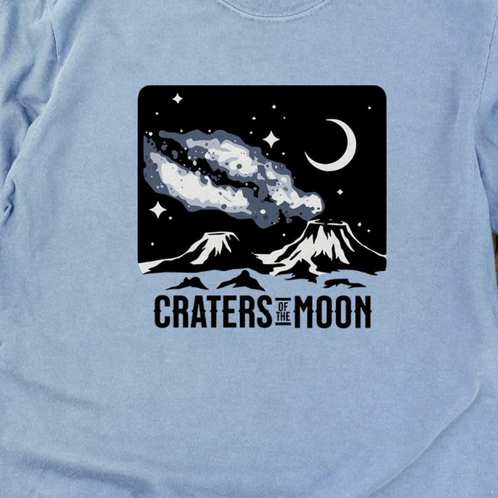 Craters of the Moon at Night Cotton Long Sleeve