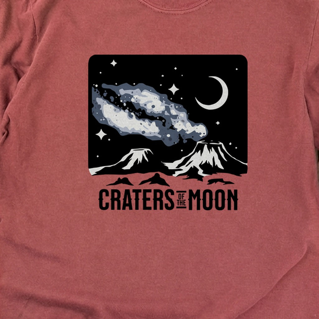 Craters of the Moon at Night Cotton Long Sleeve