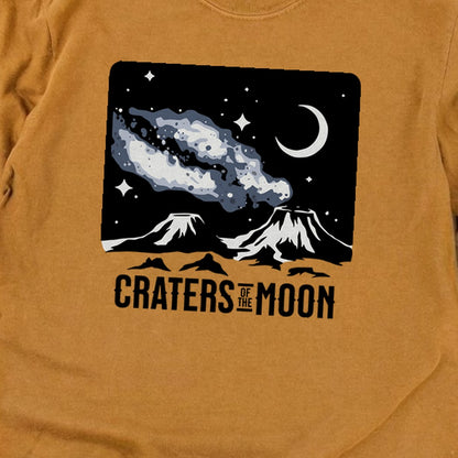 Craters of the Moon at Night Cotton Long Sleeve