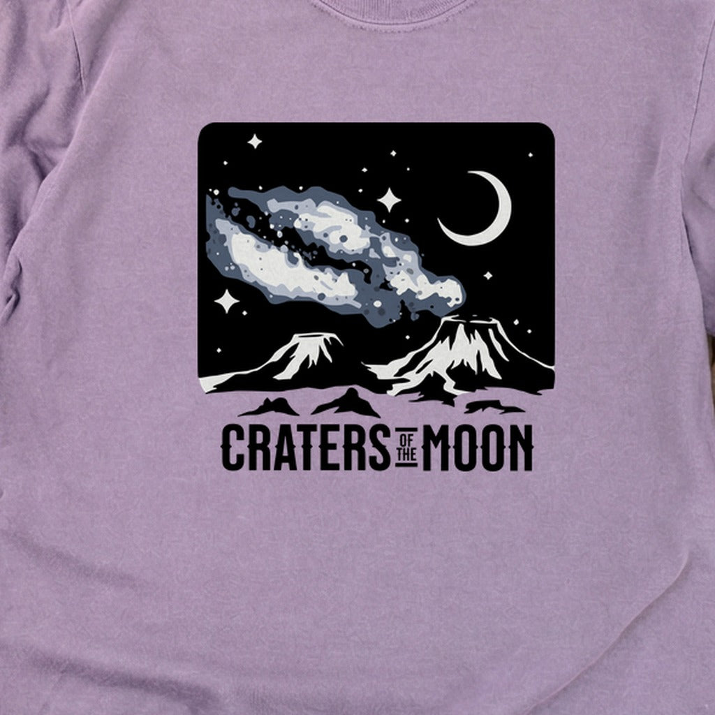 Craters of the Moon at Night Cotton Long Sleeve