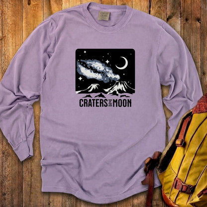Craters of the Moon at Night Cotton Long Sleeve
