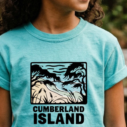 Cumberland Island National Seashore Kids Cotton T-Shirt