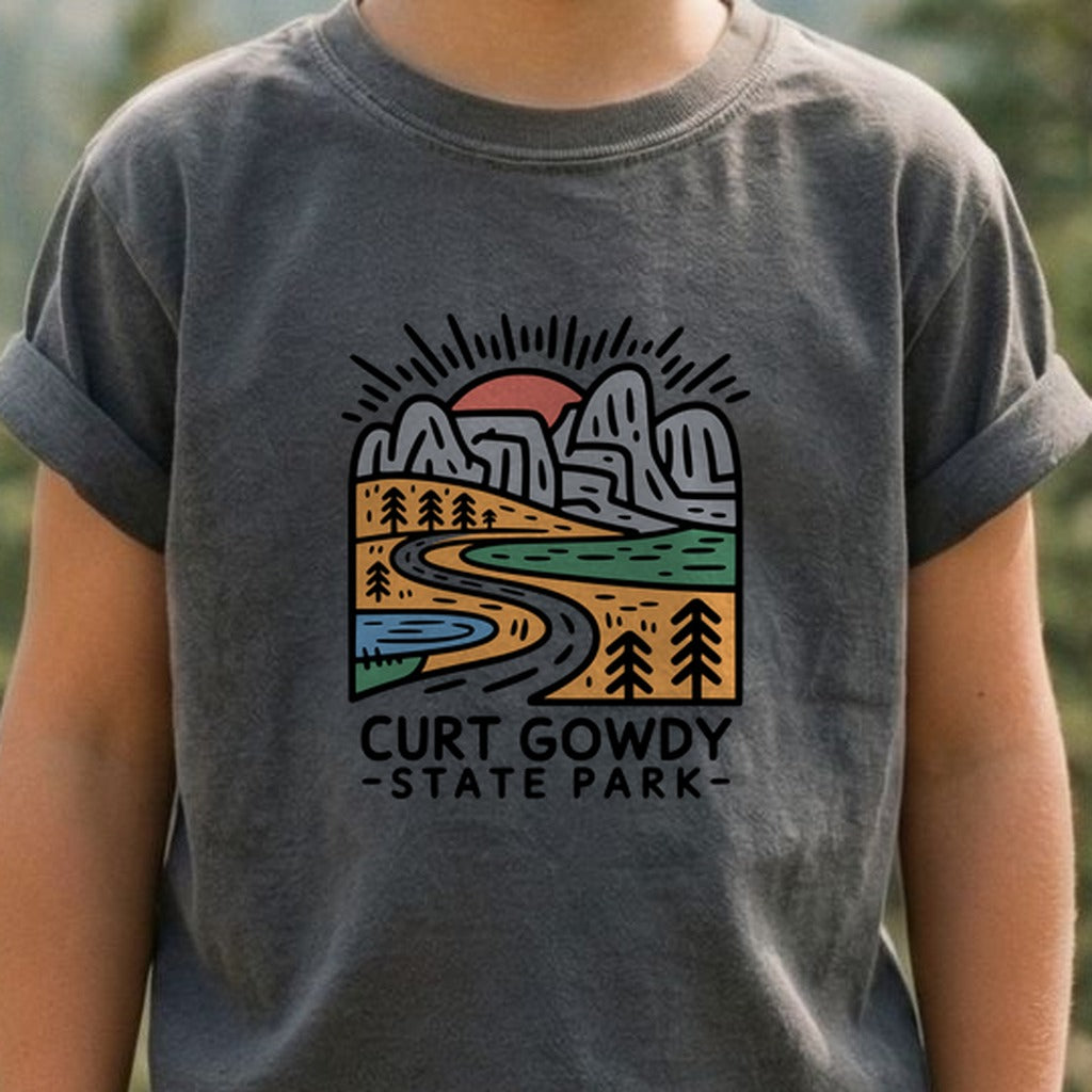 Curt Gowdy State Park Kids Cotton T-Shirt