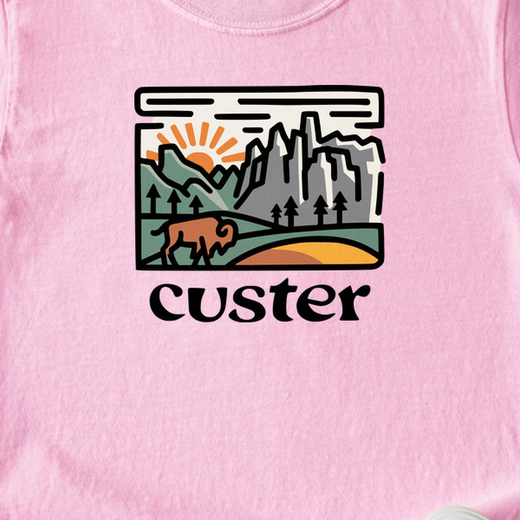 Custer State Park Kids Cotton T-Shirt