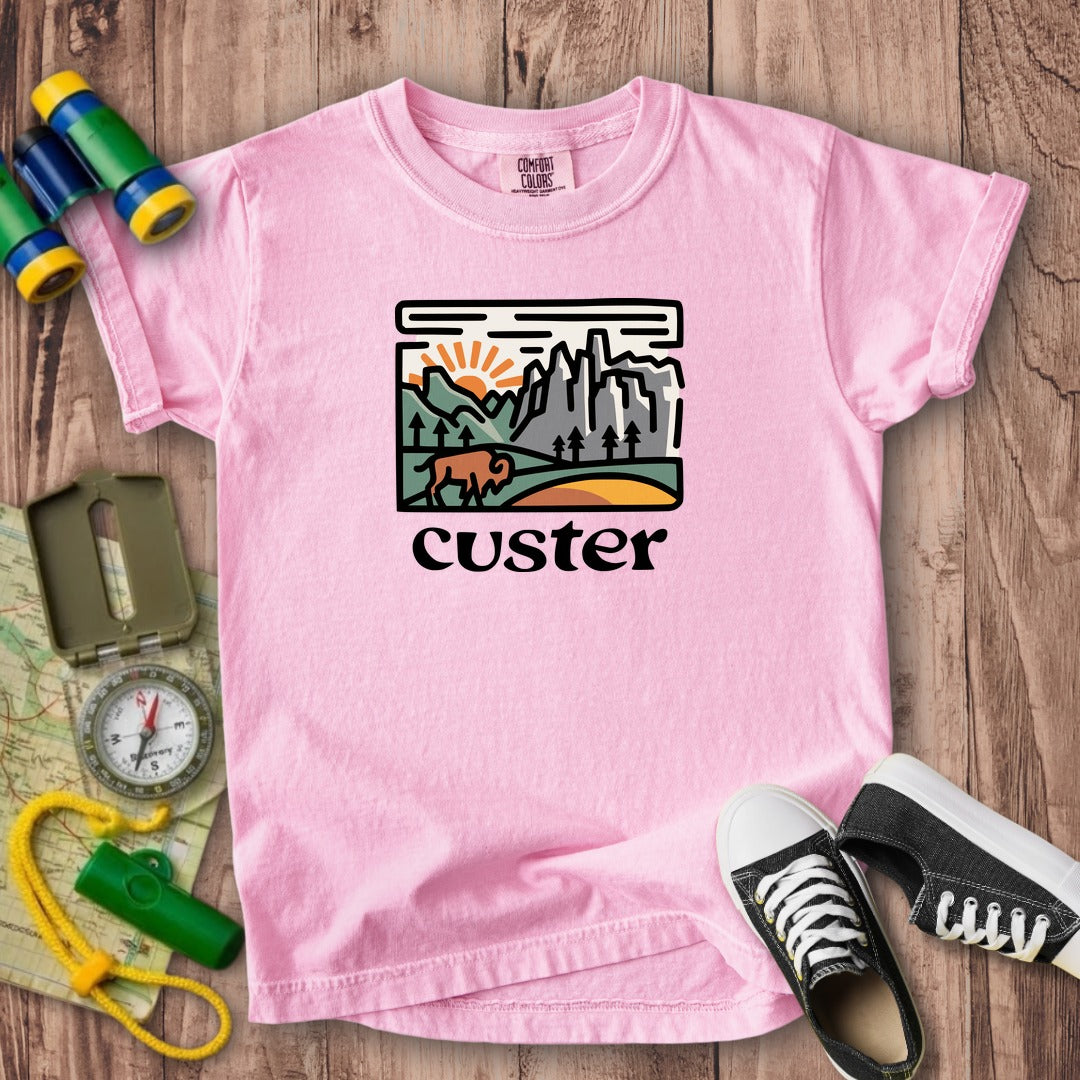 Custer State Park Kids Cotton T-Shirt