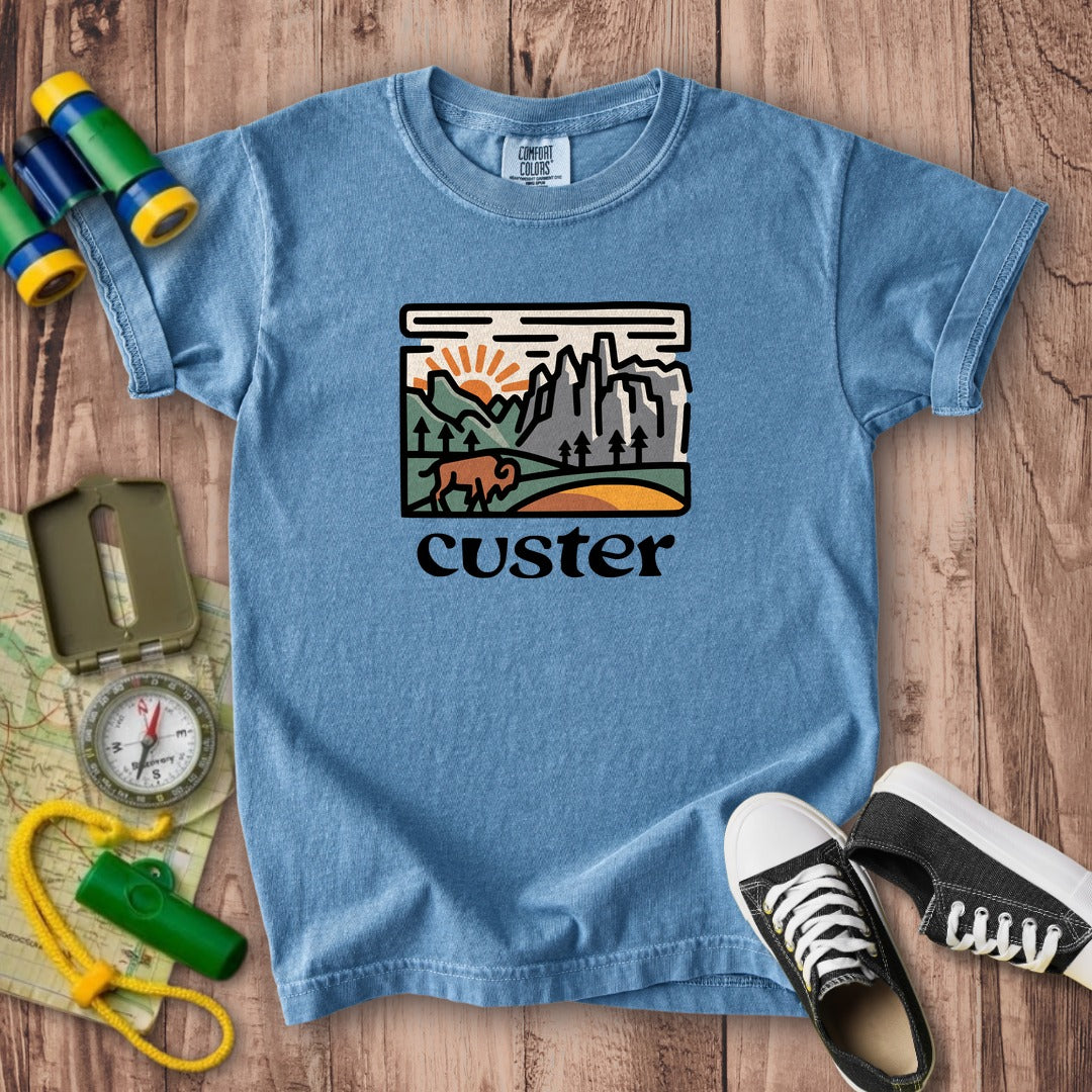 Custer State Park Kids Cotton T-Shirt