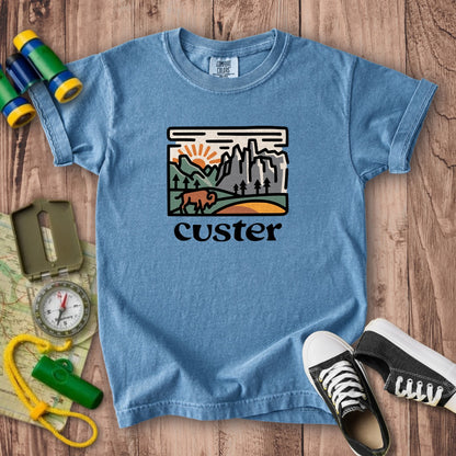 Custer State Park Kids Cotton T-Shirt