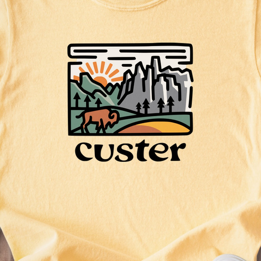 Custer State Park Kids Cotton T-Shirt