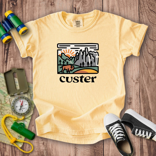 Custer State Park Kids Cotton T-Shirt