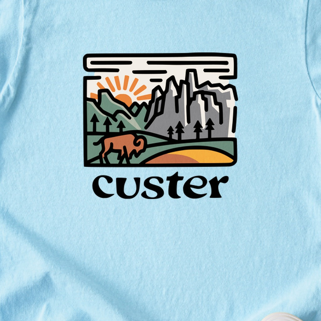 Custer State Park Kids Cotton T-Shirt