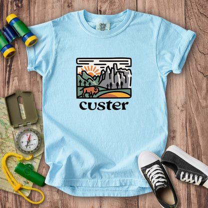 Custer State Park Kids Cotton T-Shirt