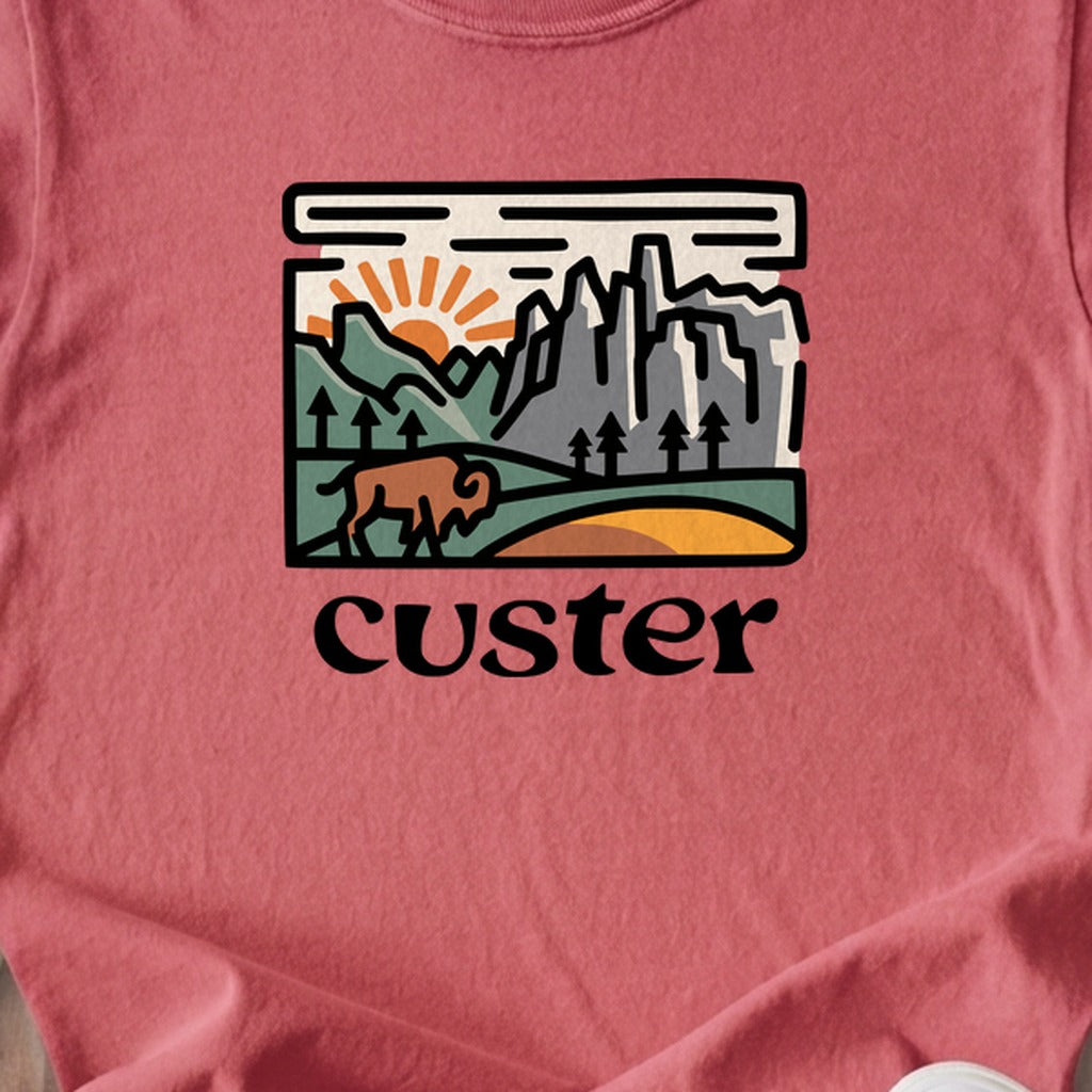 Custer State Park Kids Cotton T-Shirt