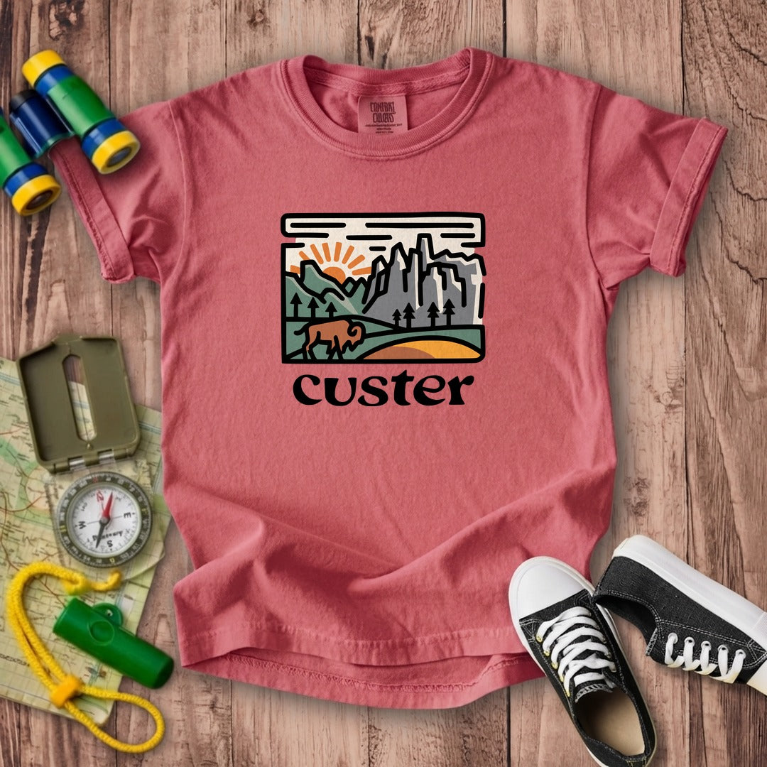 Custer State Park Kids Cotton T-Shirt