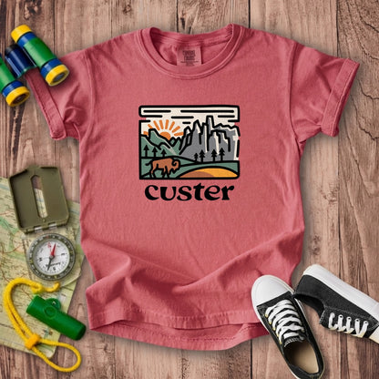 Custer State Park Kids Cotton T-Shirt