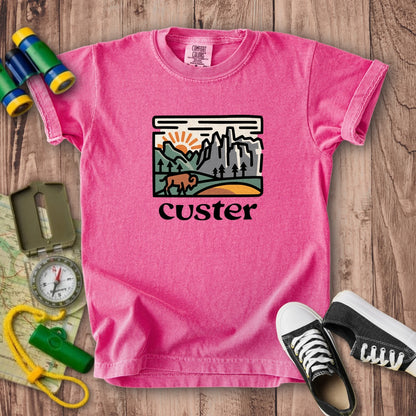 Custer State Park Kids Cotton T-Shirt