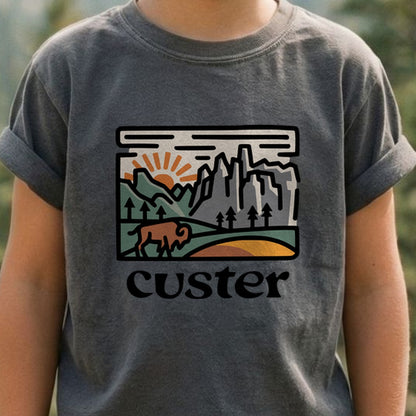 Custer State Park Kids Cotton T-Shirt