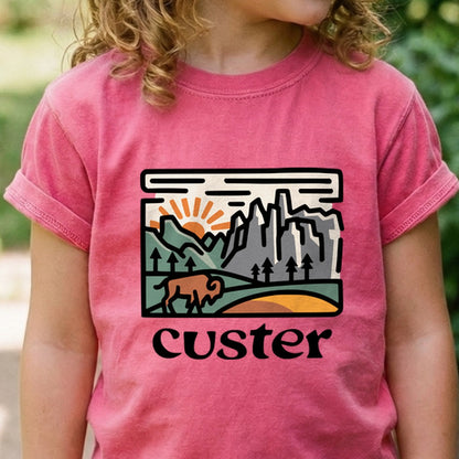 Custer State Park Kids Cotton T-Shirt