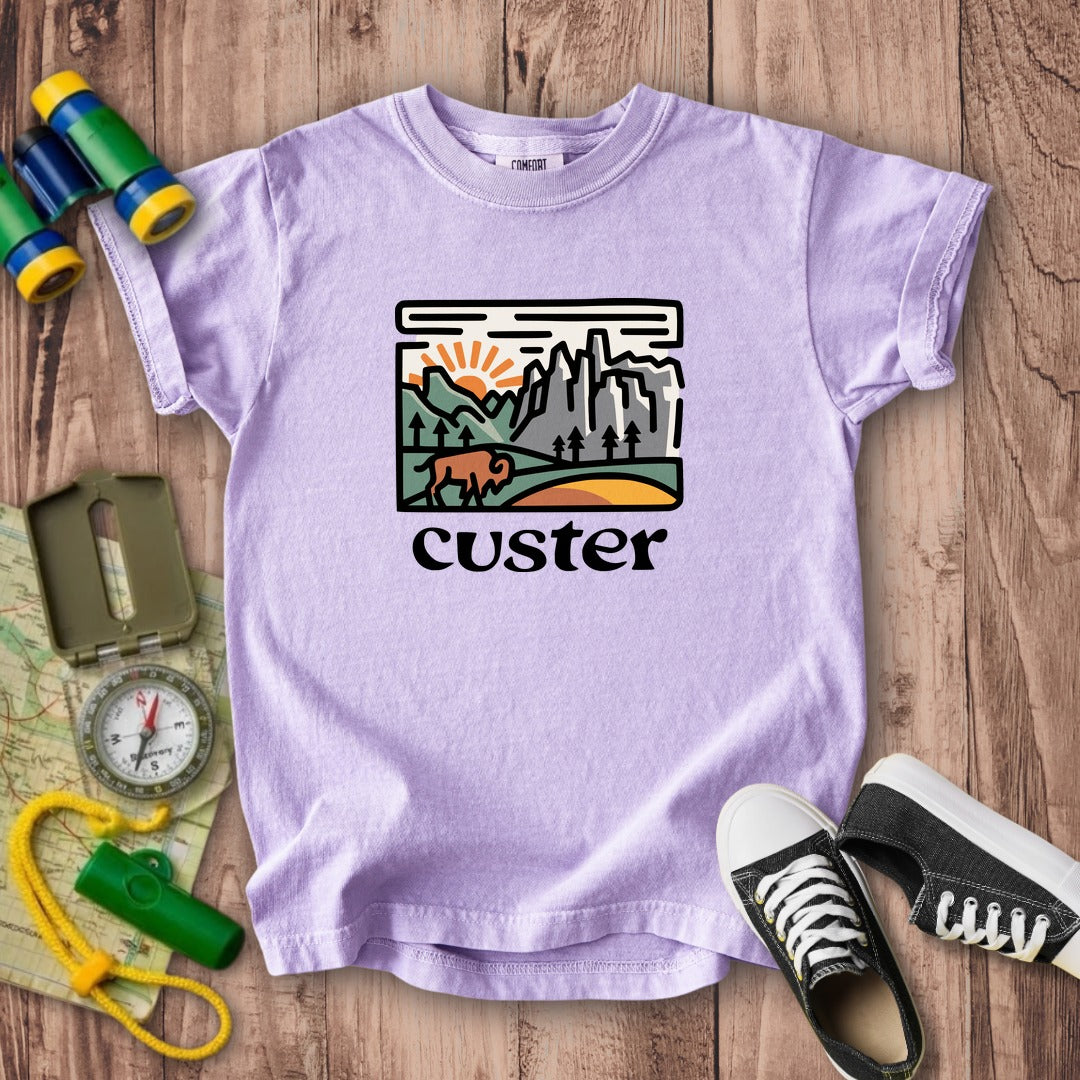 Custer State Park Kids Cotton T-Shirt