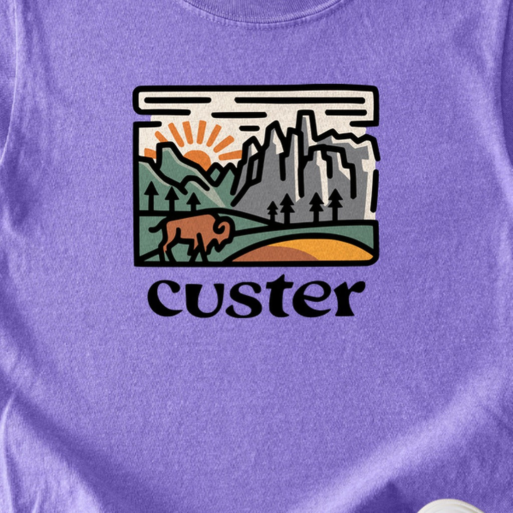 Custer State Park Kids Cotton T-Shirt