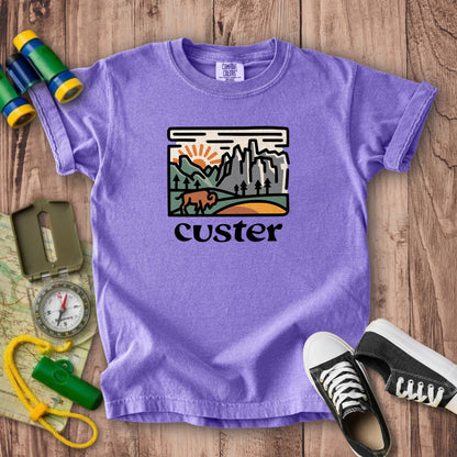 Custer State Park Kids Cotton T-Shirt