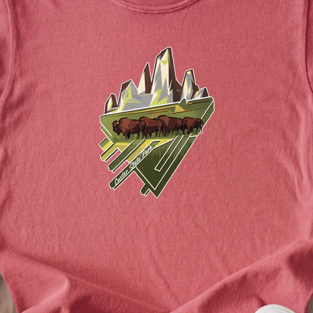 Custer State Park 2 Kids Cotton T-Shirt