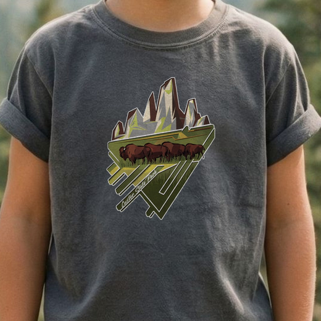 Custer State Park 2 Kids Cotton T-Shirt