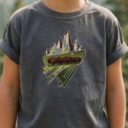 Custer State Park 2 Kids Cotton T-Shirt