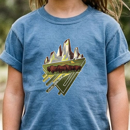 Custer State Park 2 Kids Cotton T-Shirt
