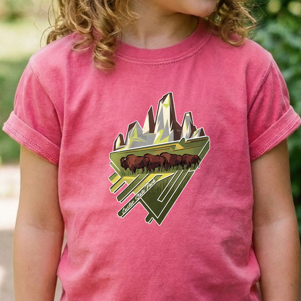Custer State Park 2 Kids Cotton T-Shirt