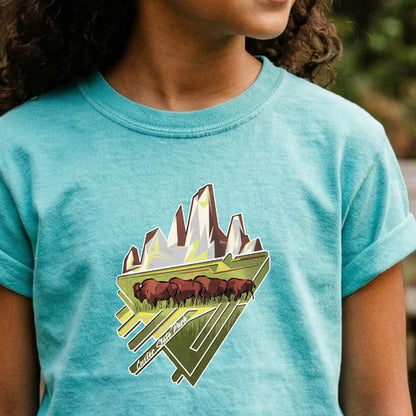 Custer State Park 2 Kids Cotton T-Shirt