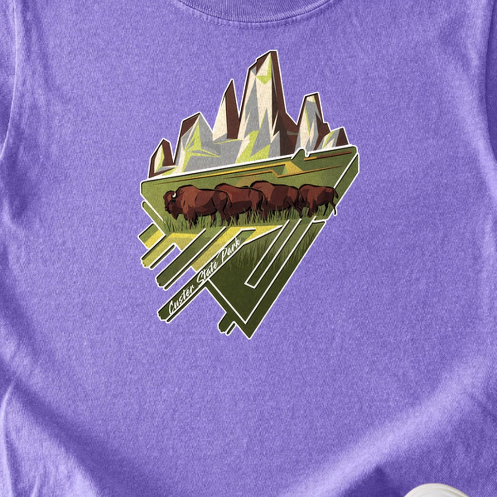 Custer State Park 2 Kids Cotton T-Shirt