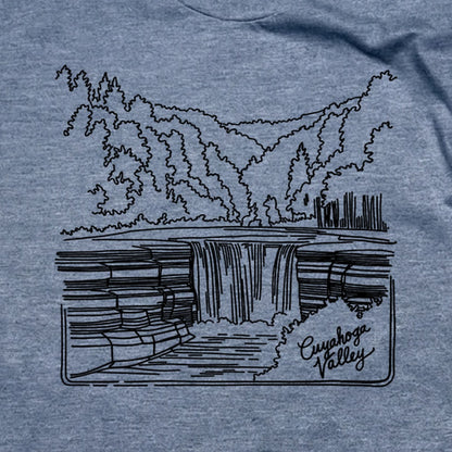 Cuyahoga Valley Line Drawing T-Shirt