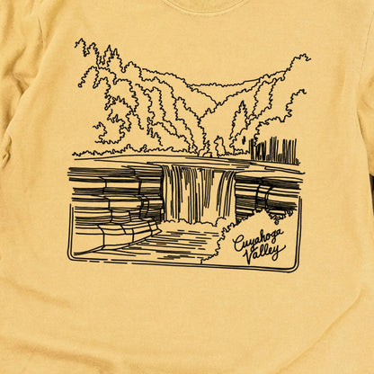 Cuyahoga Valley Line Drawing Cotton Long Sleeve