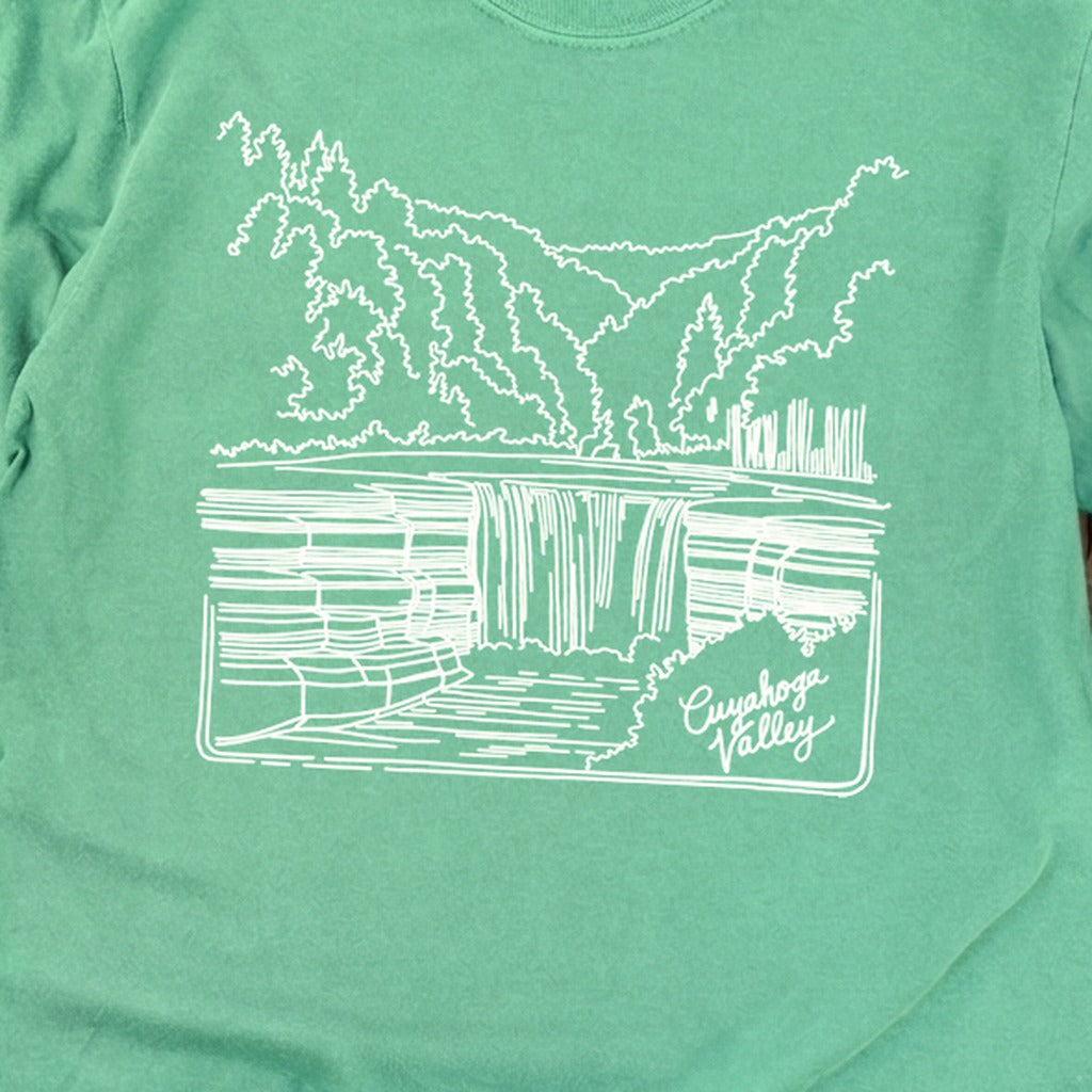 Cuyahoga Valley Line Drawing Cotton Long Sleeve