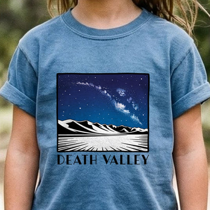 Death Valley National Park at Night Kids Cotton T-Shirt
