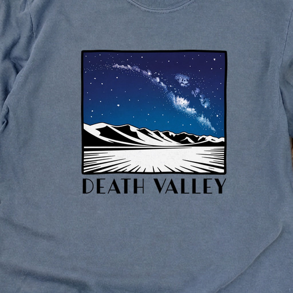 Death Valley National Park at Night Cotton Long Sleeve