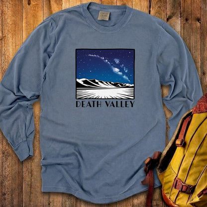 Death Valley National Park at Night Cotton Long Sleeve
