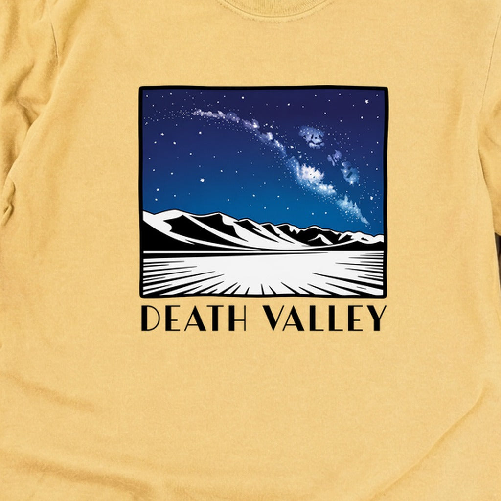 Death Valley National Park at Night Cotton Long Sleeve