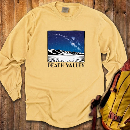 Death Valley National Park at Night Cotton Long Sleeve