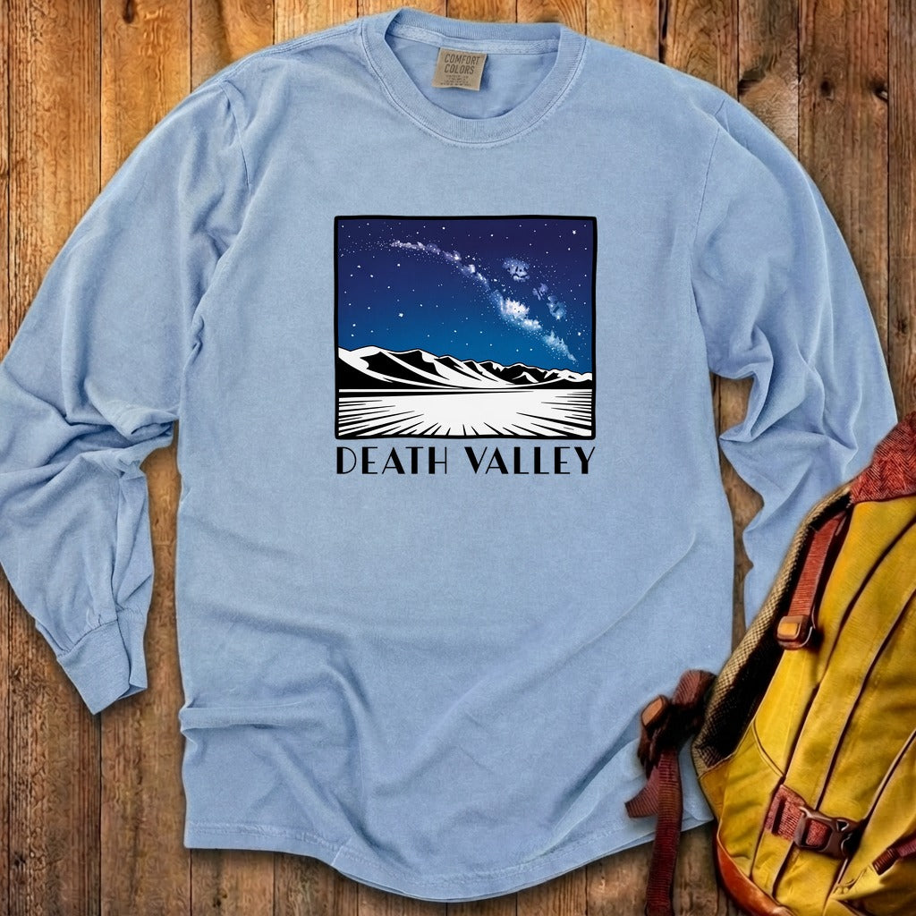 Death Valley National Park at Night Cotton Long Sleeve