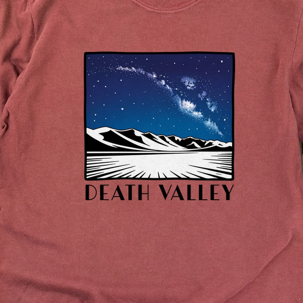 Death Valley National Park at Night Cotton Long Sleeve