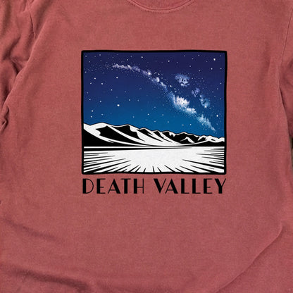 Death Valley National Park at Night Cotton Long Sleeve