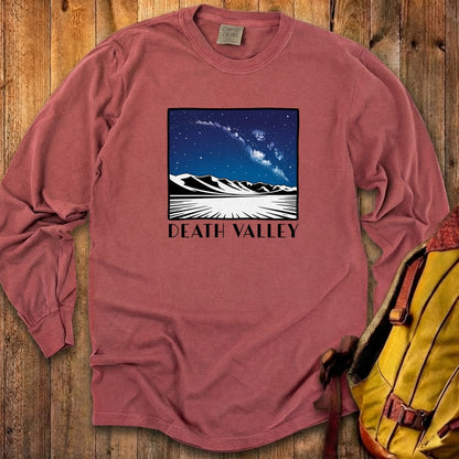 Death Valley National Park at Night Cotton Long Sleeve
